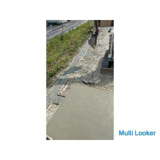 Concrete base large and small, Inaba warehouse, etc., bicycles, strollers, trolley slopes and bases,