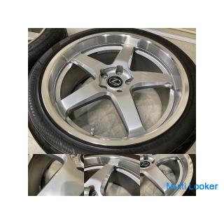 Good Condition Forged RAYS REM ROGA 20 inch 8.5J / 9.5J +36 PCD120 5H 245 / 40R20 275 / 35R20 4 pcs 