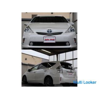 Toyota Prius α 1.8S Motorcycle Selection Pearl! !! The lowest price in the company loan industry! !!