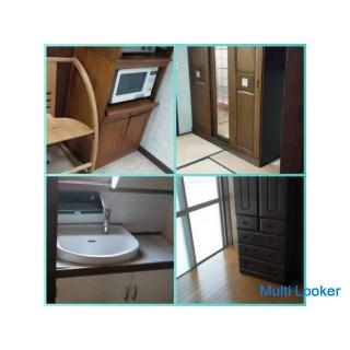 [3DK detached house with 4-piece set of furniture and home appliances that can be used by yourself o