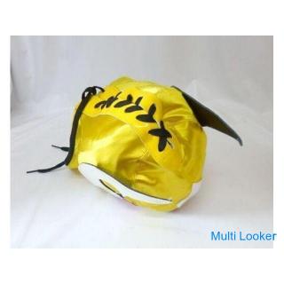 Autographed ★ Genuine New Japan Pro-Wrestling Mask Captain New Japan Yellow Captain New Japan Hideo 