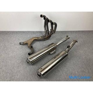 No bending Kawasaki ZZR1200 NINJA Genuine normal muffler Silencer Full exhaust K448 M084 ZX1200C ZXT