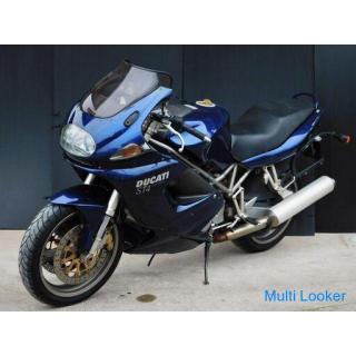 DUCATI ST4 Blue Blue Engine one-shot start ♪ Good idling & shift Mileage 42.875 km