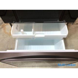 [Operation guaranteed] TOSHIBA 2017 GR-H38SXV 363L 3-door refrigerator-freezer glass door automatic 