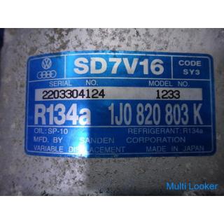 Audi TT 8N series etc. Genuine A / C air conditioner compressor Part number 1J0820803 [1257]