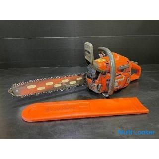 [Tomakomai Banana] Used Husqvarna Engine Chainsaw 50.1cc 346XP Engine start good Operation confirmed