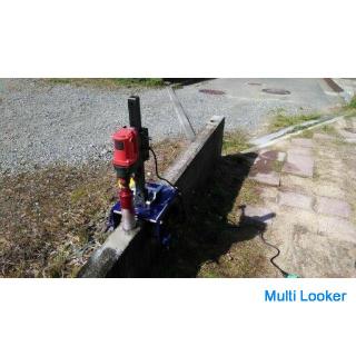 We accept drilling (without core) of blocks and retaining walls. Those who do not have holes in the 