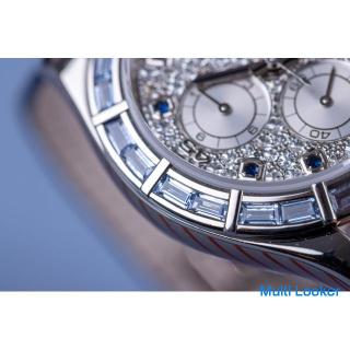 Rare Rolex Daytona | REF. 116589 SACI | 18k White Gold | Sapphire Baguette Bezel & Hours | Pave 