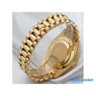 Rolex Day-Date II | REF. 218238 | Diamond & Ruby Baguette Gold Dial | 18k Yellow Gold