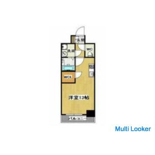 Osaka Metro Midosuji Line Namba 5 minutes walk! An even more popular corner room! No key money is re