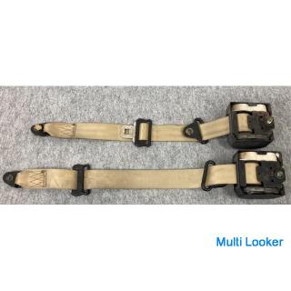 Rare J53 Mitsubishi Jeep Genuine Front Seatbelt Left and Right Set Driver's Seat Passenger's