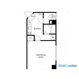 W deposit & key money 0 yen ✩ Brokerage fee 0 yen ✩ Asakusa 6 minutes walk ✩ 1K ✩