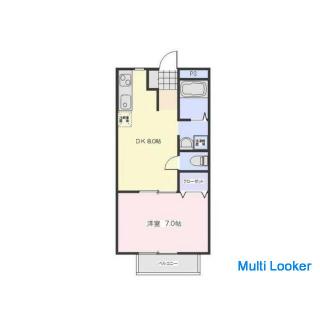 [☆ Security deposit, key money brokerage fee 0 ☆] 1 minute walk from JR Tohoku Main Line Toro ◆ 1 gi
