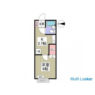Initial cost 50,000 yen pack! 1K No brokerage fee ☆ No monthly rent! A 10-minute walk from Keio Line