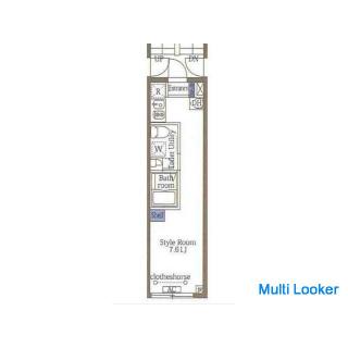 [Security deposit, key money, brokerage fee 0] Initial cost Fire insurance fee only ☆ Approximately 