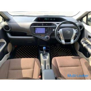Toyota Aqua 1.5 G Genuine SD Navi Full Seg Digital TV (Lime White Pearl Crystal Shine)