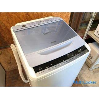 [Operation guaranteed for 60 days] HITACHI BEATWASH 2016 BW-8WV 8.0kg Washing machine