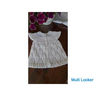 Handmade knitted baby waistcoat