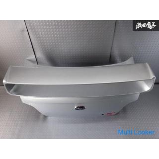 Subaru genuine GDB Impreza late trunk panel rear spoiler with large wing rear Subaru emblem silver
