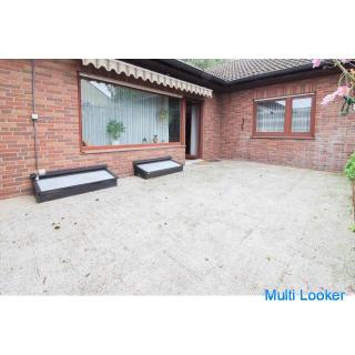 Bungalow with seven rooms, full basement, south-facing terrace and garden in Eimbeckhausen