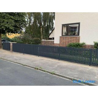 Sliding gates fence garden fence fences all over Germany
