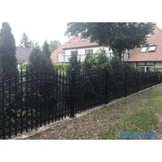 Sliding gates fence garden fence fences all over Germany