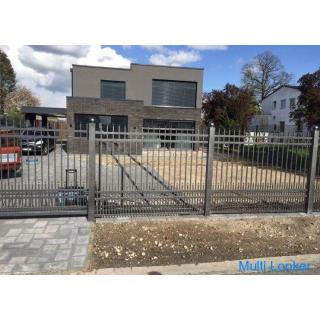 Sliding gates fence garden fence fences all over Germany