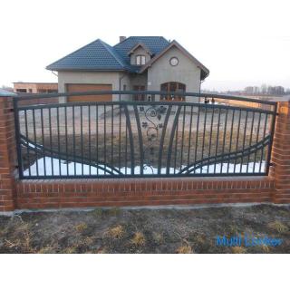 Sliding gates fence garden fence fences all over Germany