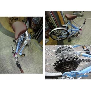 ◆折りたたみ自転車◆Blue Point　シマノ6段変速　20インチ　サイクリング スポーツ 通勤 中古