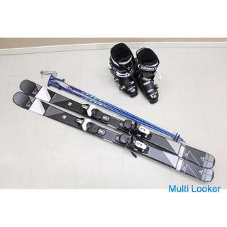 19年秋冬モデル STREULE スキー板ビンディング付属 20 ST-C1 150cm スキーブーツ モンキー グライドブラック 使用回数2回(P860aawxYGG)