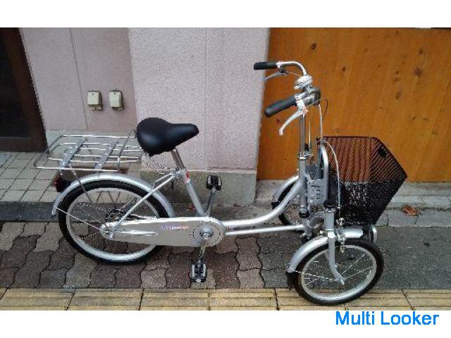 美品☆BRIDGESTONE minna[ミンナ]三輪車 前16吋/後20吋(シルバー)