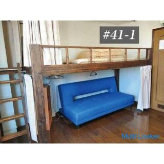 【即入居可能】【女性専用の相部屋35,000円/月】【光熱費・手数料なし】京都駅まで徒歩10分のシェアハウス。個室もあります。