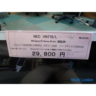 パソコン 一体型 ☆NEC VN770/L Core i7-3630QM☆