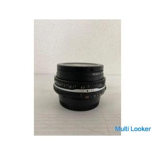 【Nikon】 ニコン 交換 レンズ フイルム カメラ NIKKOR 45mm 1:28.P HN-35フード フィルター 3点