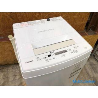 【動作保証60日間あり】TOSHIBA 2018年 AW-45M7 4.5kg 洗濯機