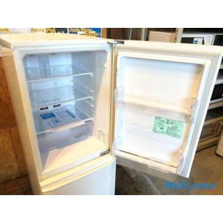 【動作保証60日間あり】MITSUBISHI keyword 2018年 MR-P15EC 146L 2ドア冷凍冷蔵庫