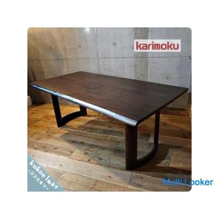 karimoku(カリモク家具)のオリジナルブランドDirettore(ディレトーレ)のダイニングテーブル 180cm！シンプルモダンなデザインとシックな色合いが魅力の食卓はダイニングを温かな空間に