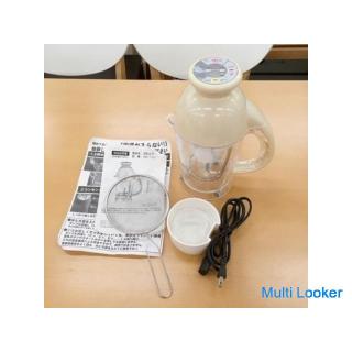 無料！全自動 家庭用豆乳メーカー 豆乳生活。NP-133。通電確認済。付属品不足あり。黄ばみあり。中古品