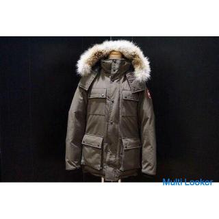 USED ☆ CANADA GOOSE 3341JM R BANCROFT chaqueta de plumón S / P con capucha de piel genuina nacional