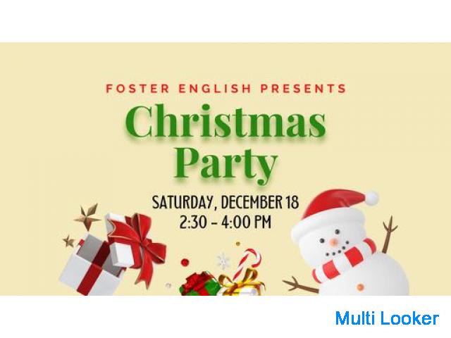 【Christmas Party 2021 / 参加料無料!!】 Let’s have fun with English!! 英語好き集まれ!!（対象: 3歳～中学生、及びその保護者様）