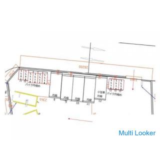 ~更新料0円!●バイク月極駐車場●練馬区西大泉●Dパーキング西大泉2丁目●3,00円~