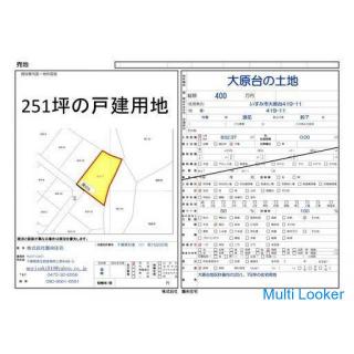 251坪 山の上の眺望 ドッグラン付きのご自宅に如何でしょうか?