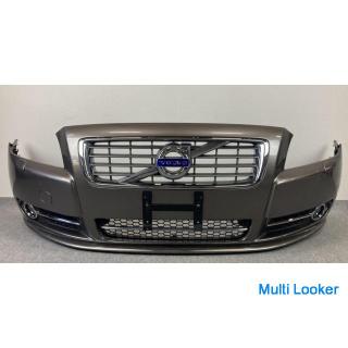 割れ無 ボルボ S80 AB系 純正 フロントバンパーフォグ センサー付き 472 オイスターグレーM 灰色