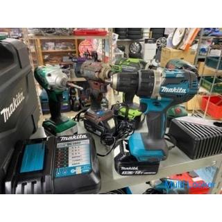 入荷!makita 18V充電式ドライバドリル【地域最大級の売り場で電動工具高価買取アールワン田川】